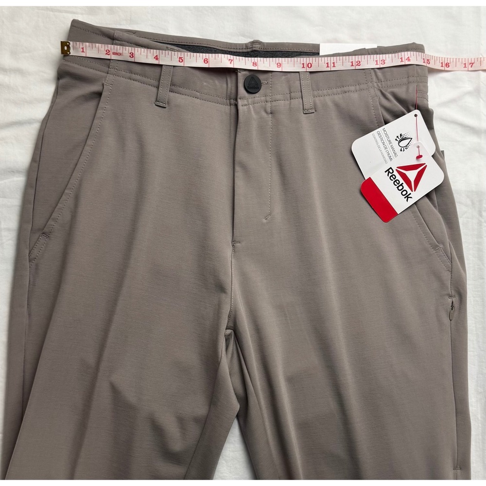 Reebok Mens 6 Pocket Pant Driftwood Brown Regular Fit 30x32 NWT - Picture 9 of 16